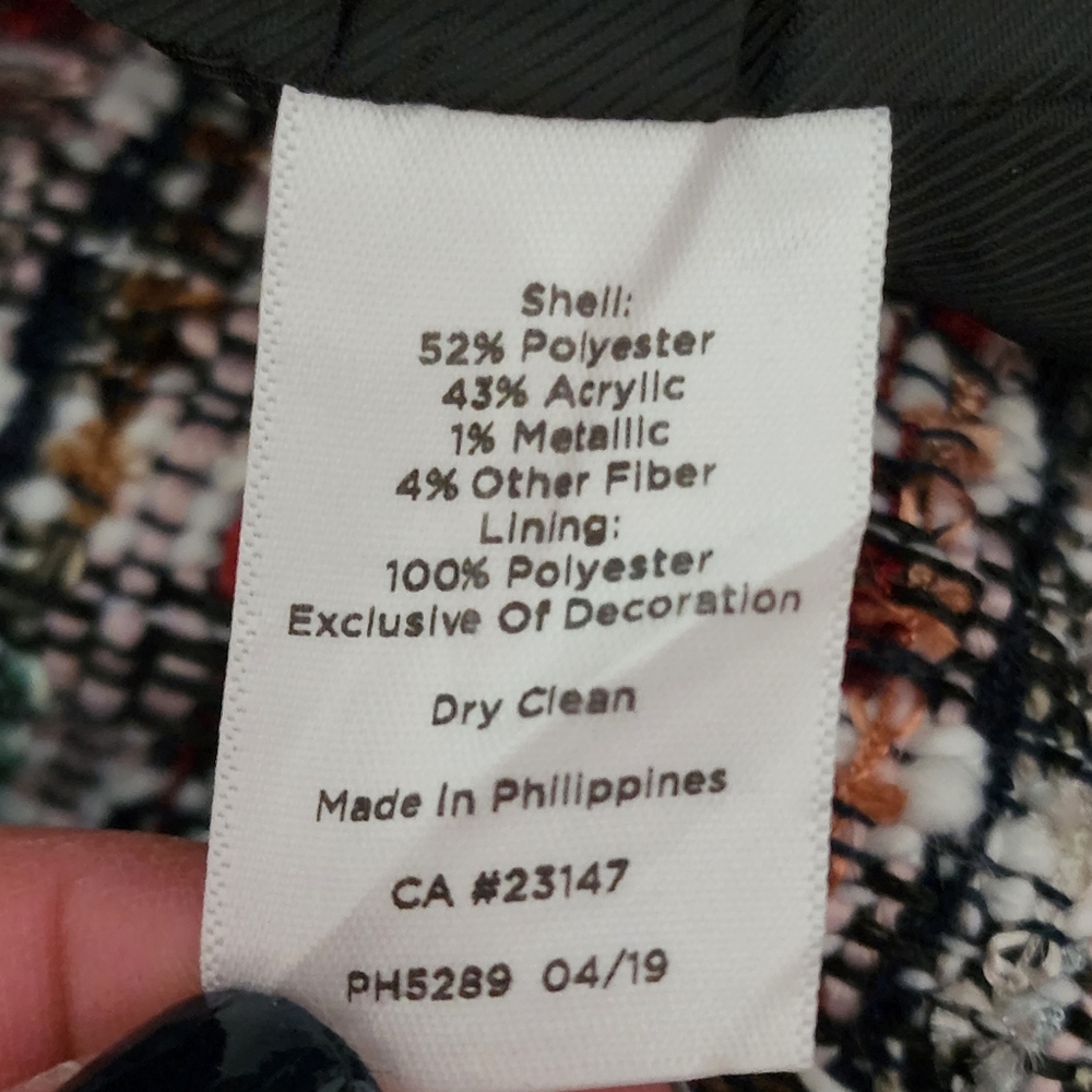 Talbots Adele Tweed Jacket Size 8 - image 8